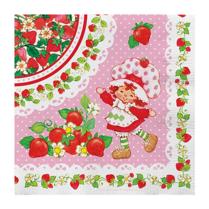 Strawberry Shortcake Luncheon Napkins - 16 Count