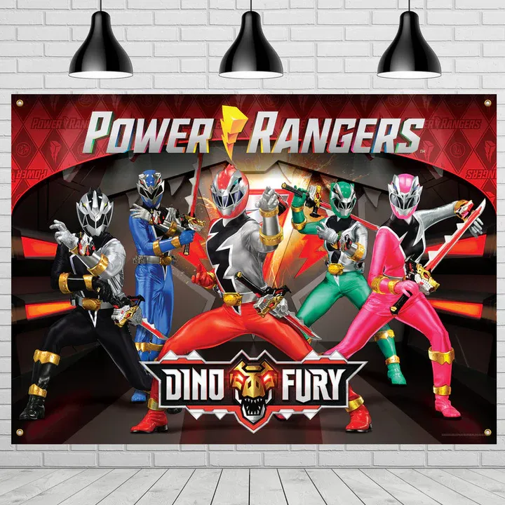 Power Rangers Birthday Backdrop