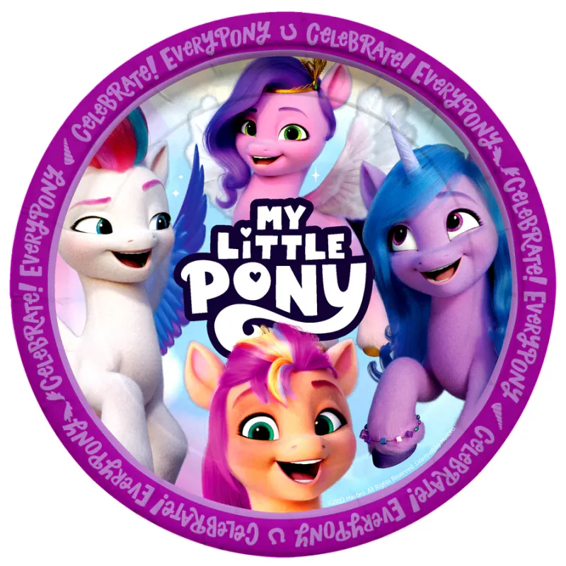 My Little Pony Plates 7in - 8 Count