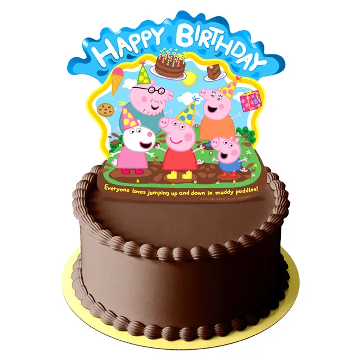 Peppa Pig Cake Topper happy Birthday