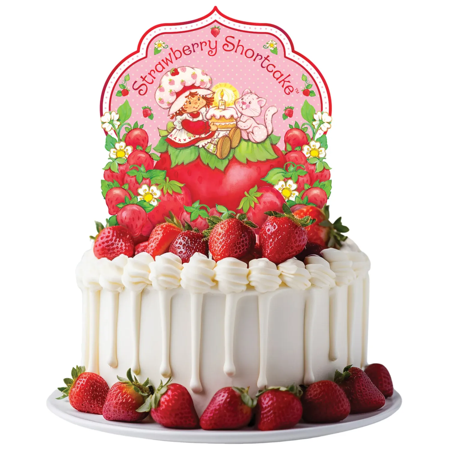 Strawberry Shortcake Cake Topper