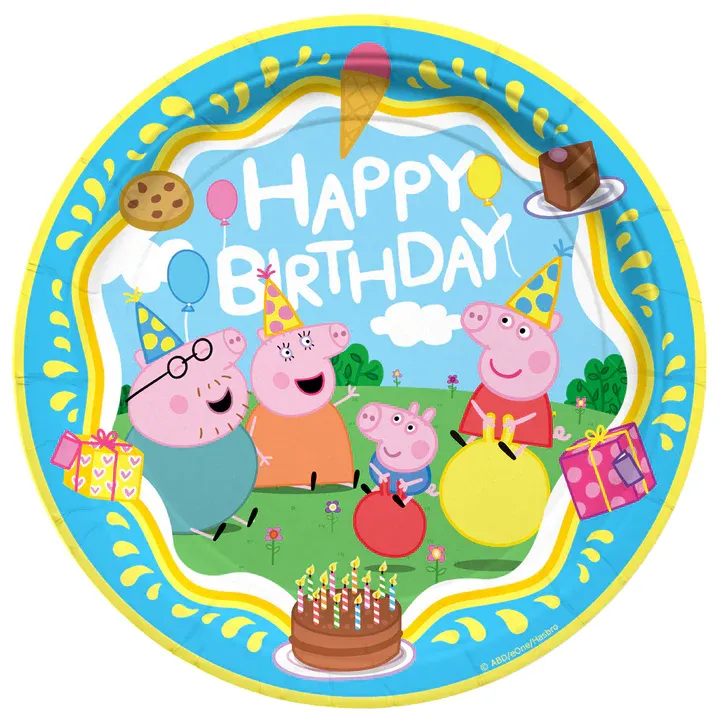 Peppa Pig Dessert Plates 7in - 8 Count