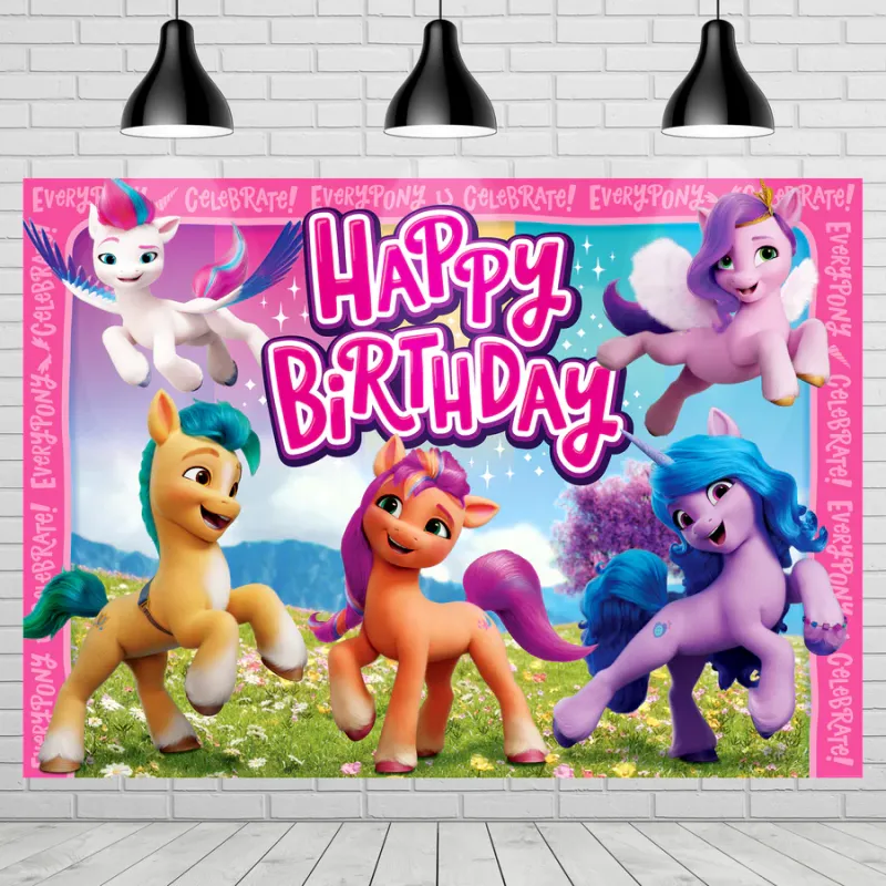 My Little Pony Backdrop - 6ft x 4.3ft
