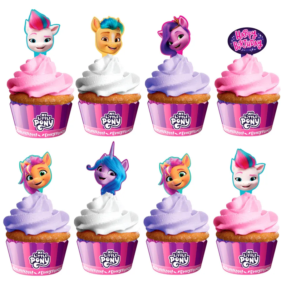 My Little Pony Cupcake Toppers &amp; My Little Pony Cupcake Wrappers
