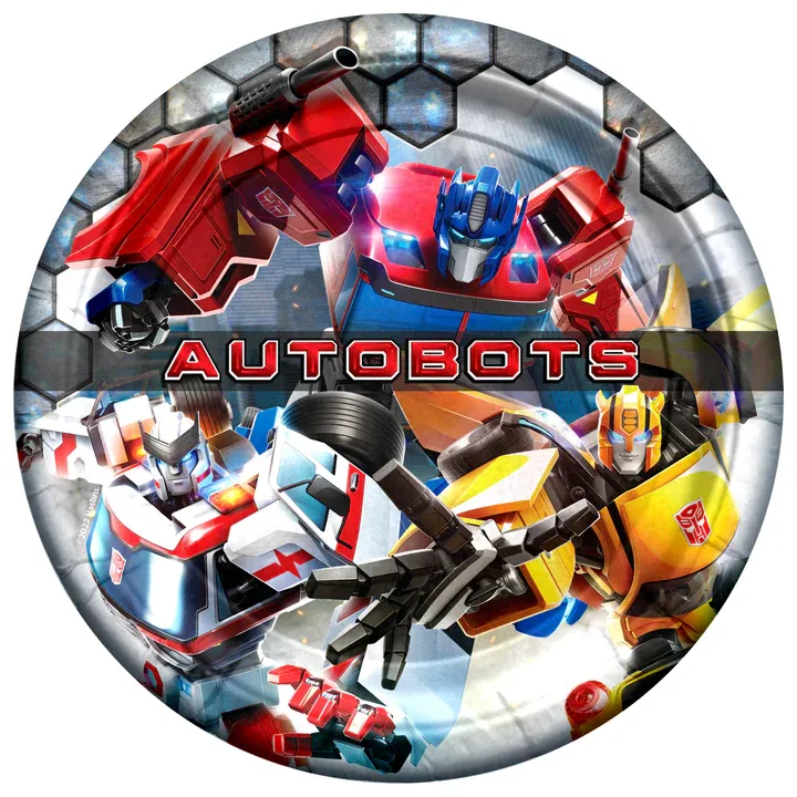 Transformers Dinner Plates 9in - 8 Count
