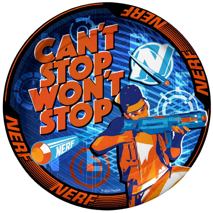 Nerf Dinner Plates 9in - 8 Count