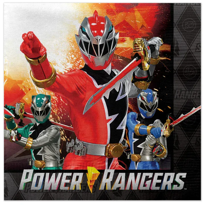 Power Rangers Luncheon Napkins - 16 Count
