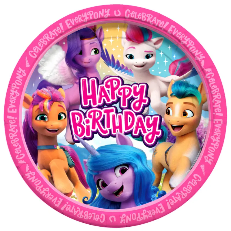 My Little Pony Plates 9in - 8 Count