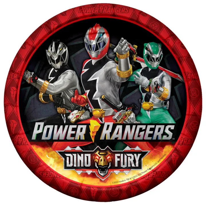 Power Rangers Dinner Plates 9in - 8 Count
