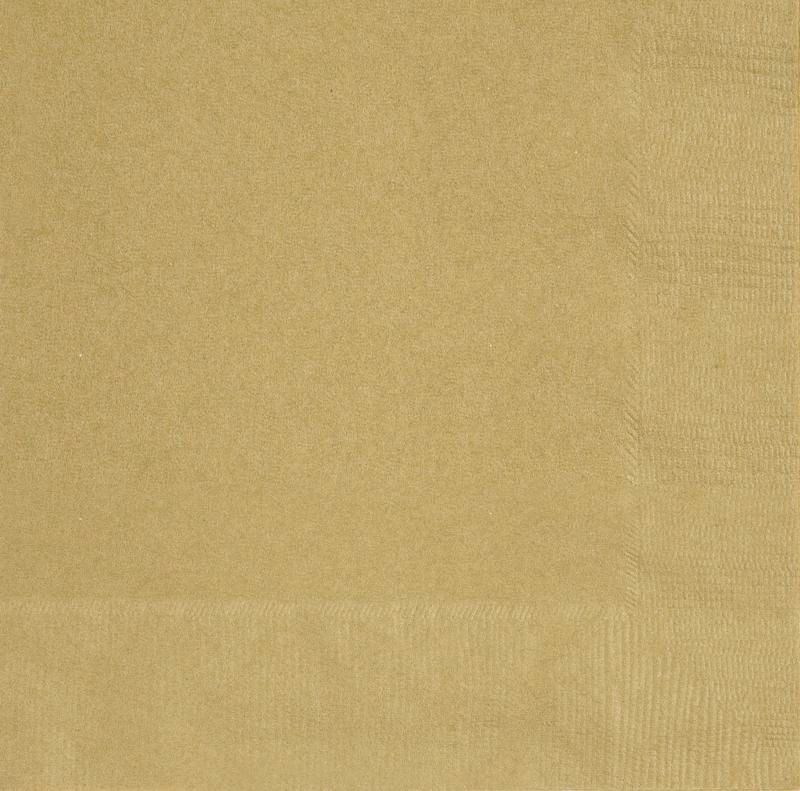 Gold Luncheon Napkins - 40 Count