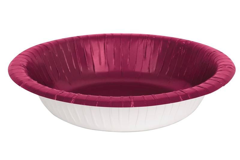 Burgundy 20oz Paper Bowls - 20ct