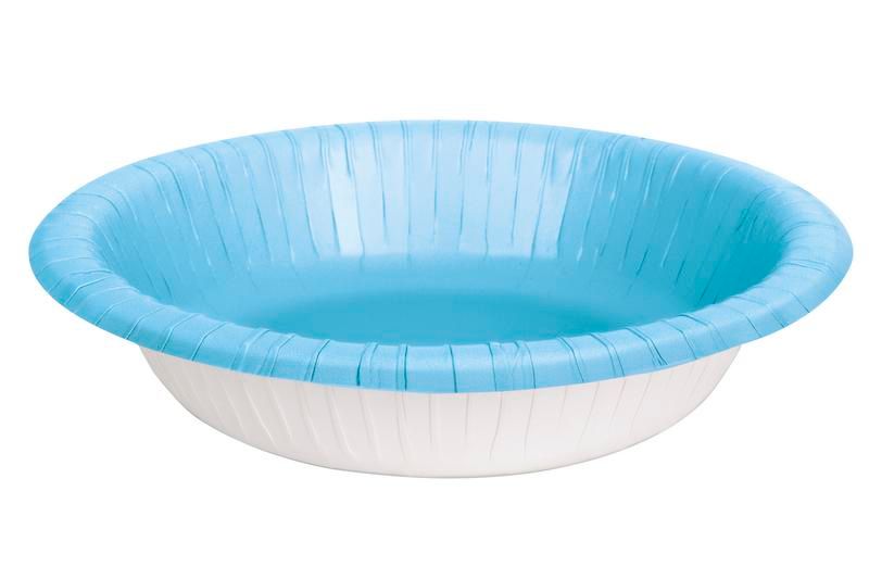 ​Powder Blue 20oz Paper Bowls - 20 Count