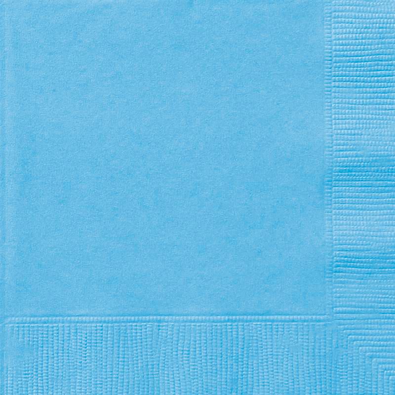 Powder Blue Luncheon Napkins - 100 Count