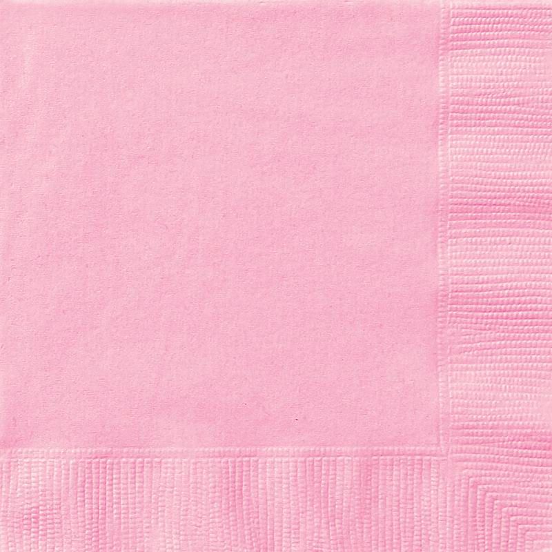 Lovely Pink Luncheon Napkins - 100 Count