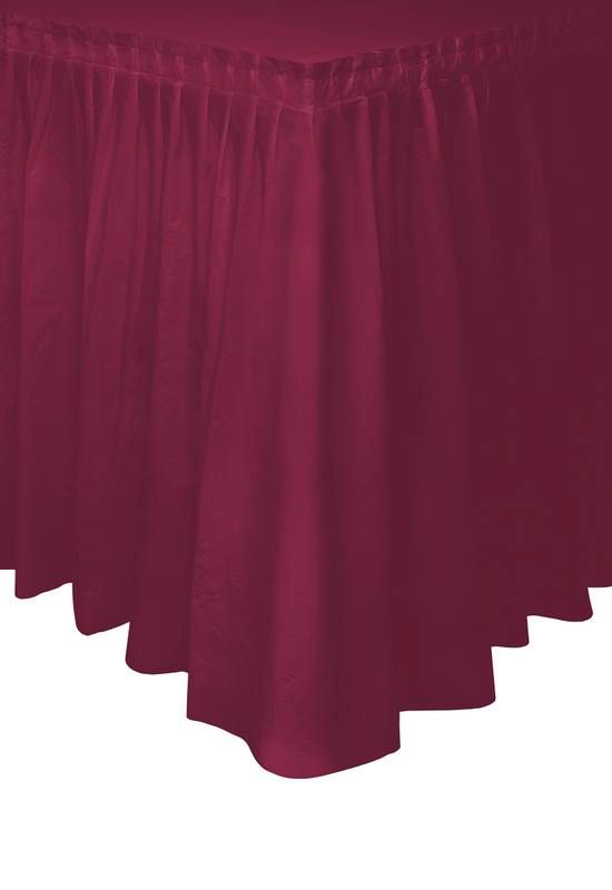 Burgundy  Economy Table Skirt - 29in X 21ft