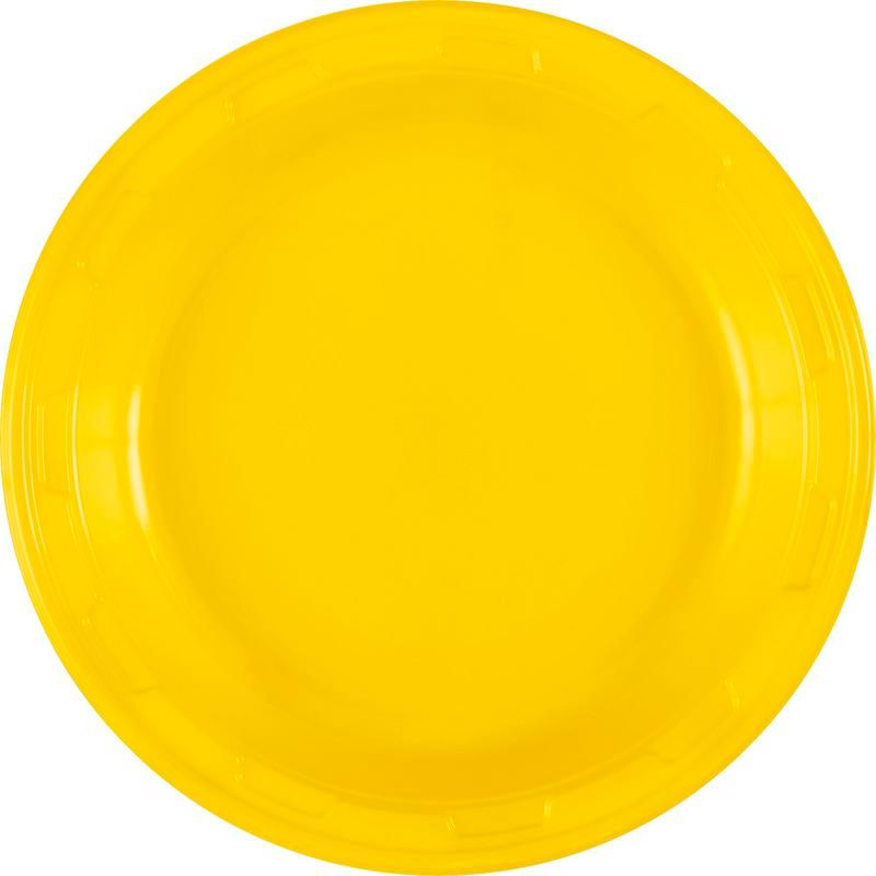 Sunshine Yellow Plastic 7in Plates - 50 Count