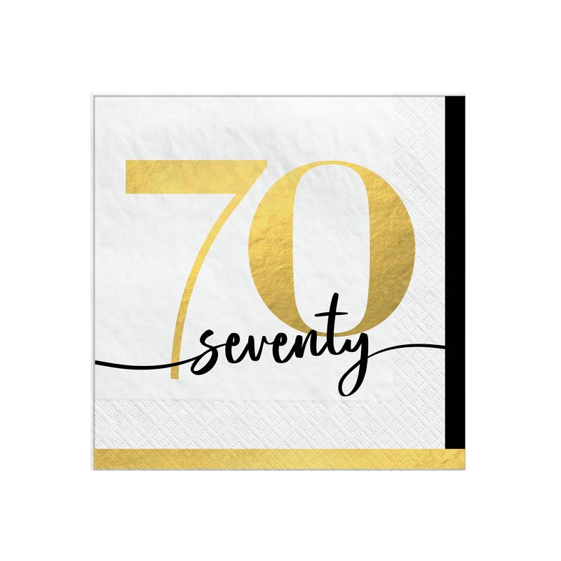 Party of The Ages Beverage Napkins - 70