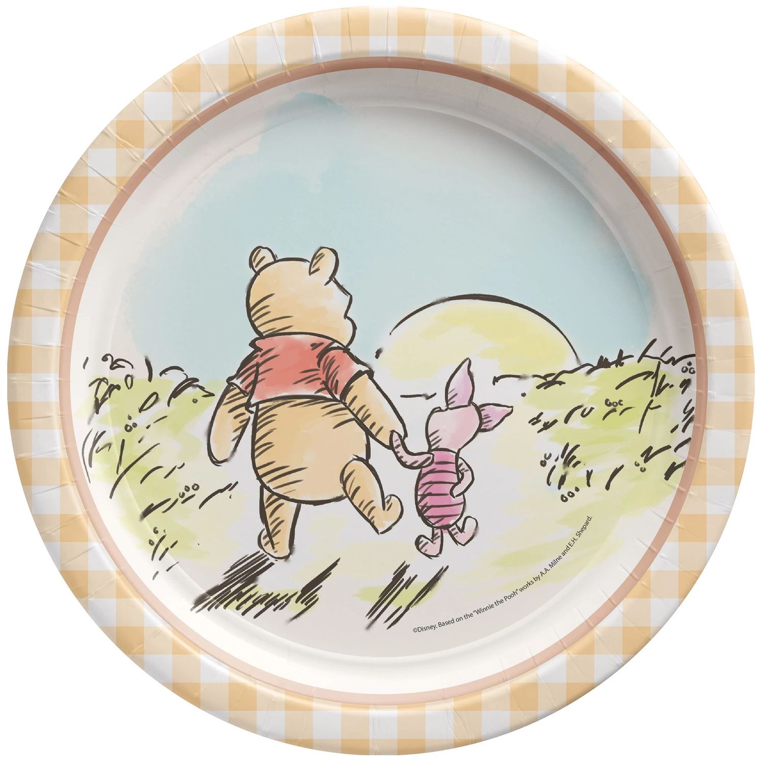 Winnie the Pooh 9in Round Plates - 8 Count