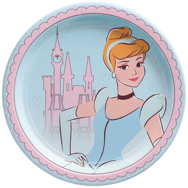 Cinderella 9in Plates - 8 Count