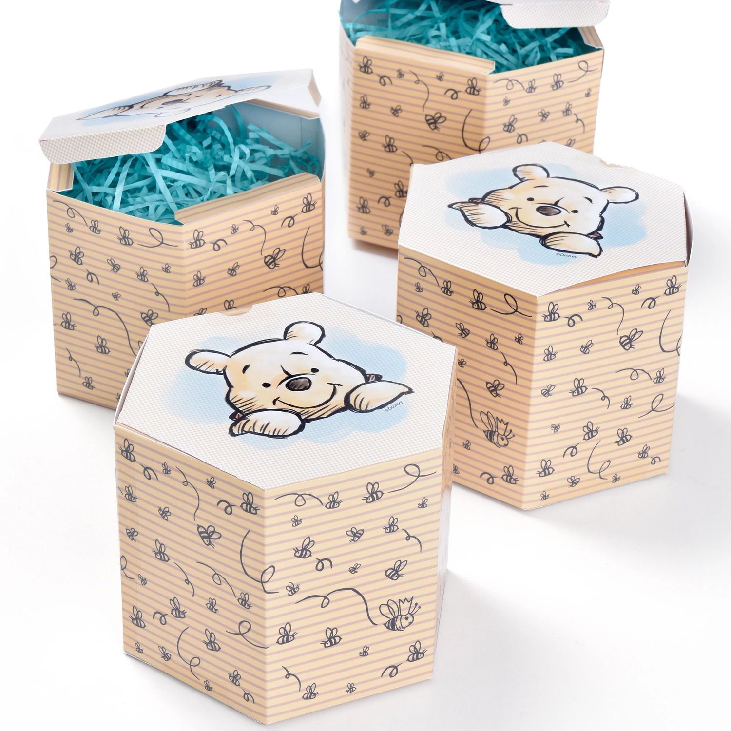 Winnie the Pooh Favor Boxes - 8 count