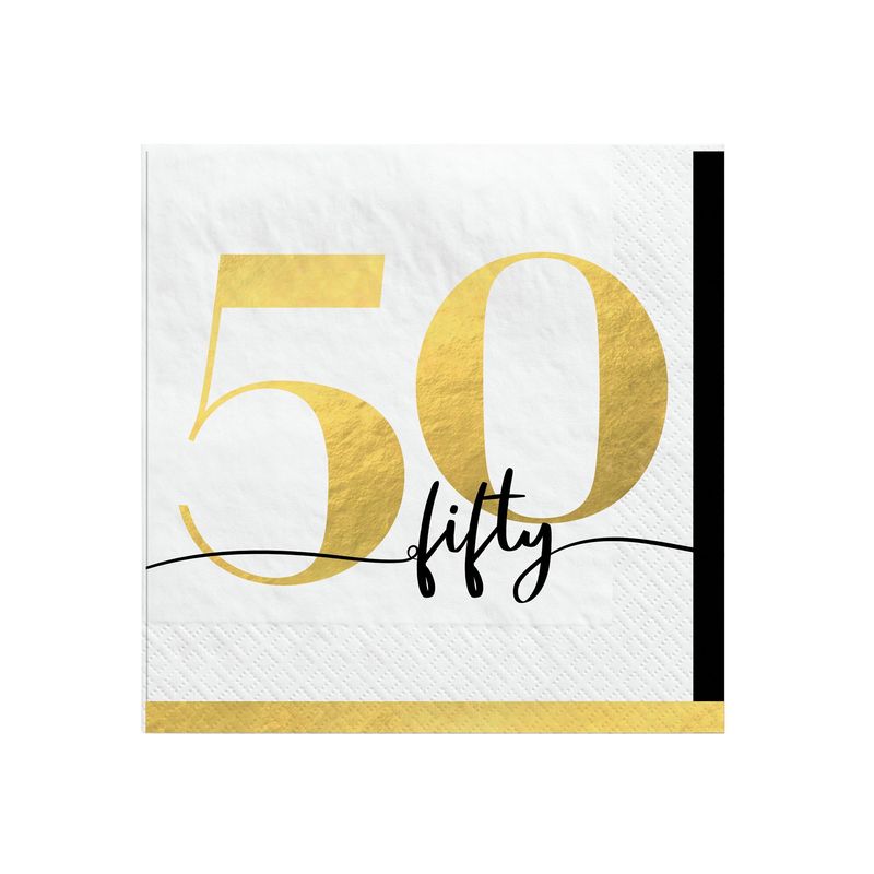 Party of The Ages Beverage Napkins - 50