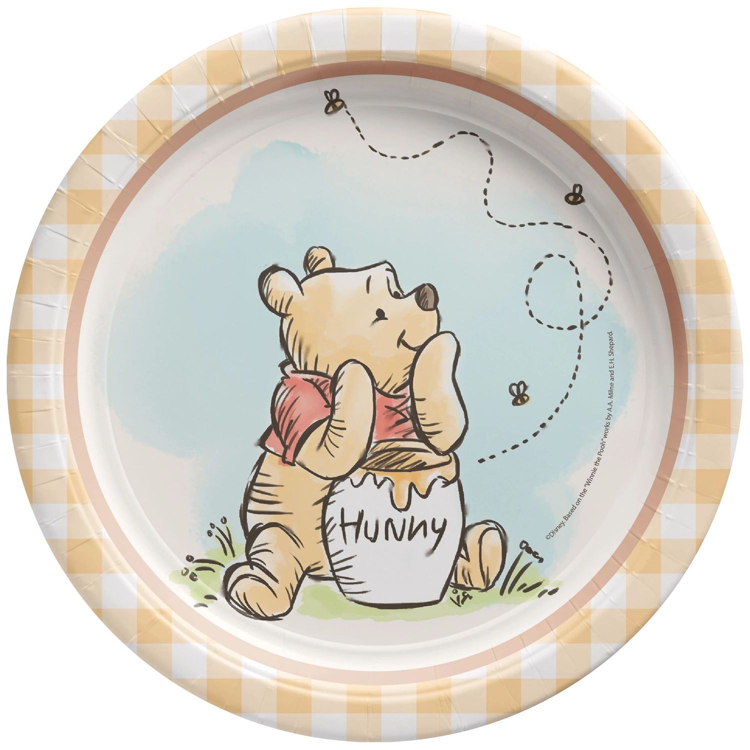 Winnie the Pooh 7in Round Plates - 8 Count