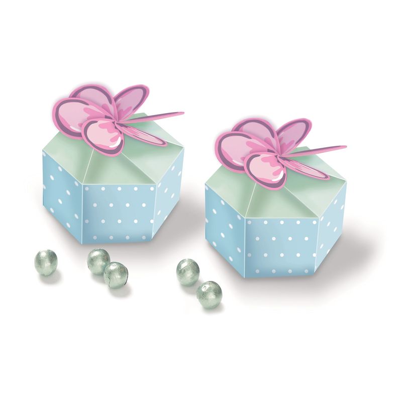 Ribbons And Roses Favor Container - 12 Count