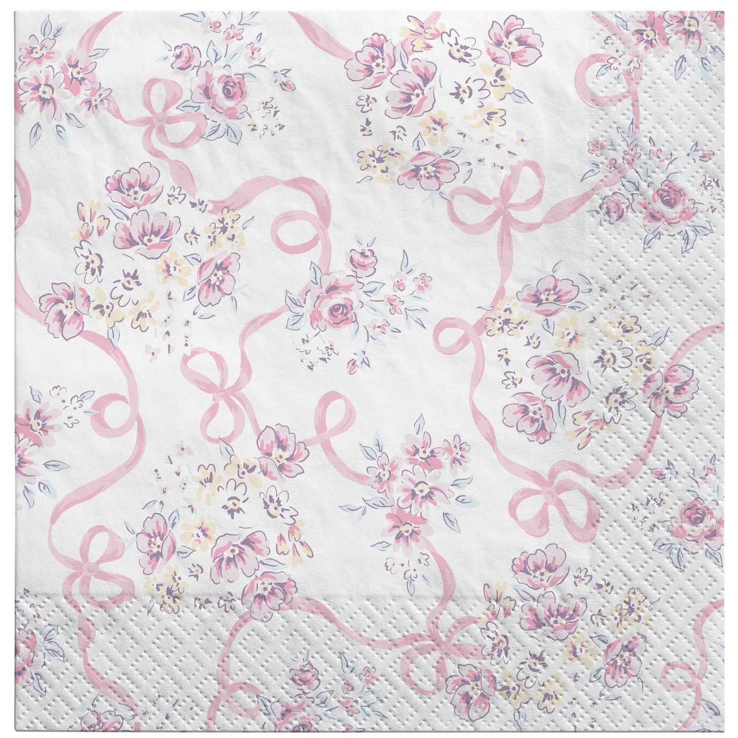 Ribbons And Roses Love Luncheon Napkins - 16 Count