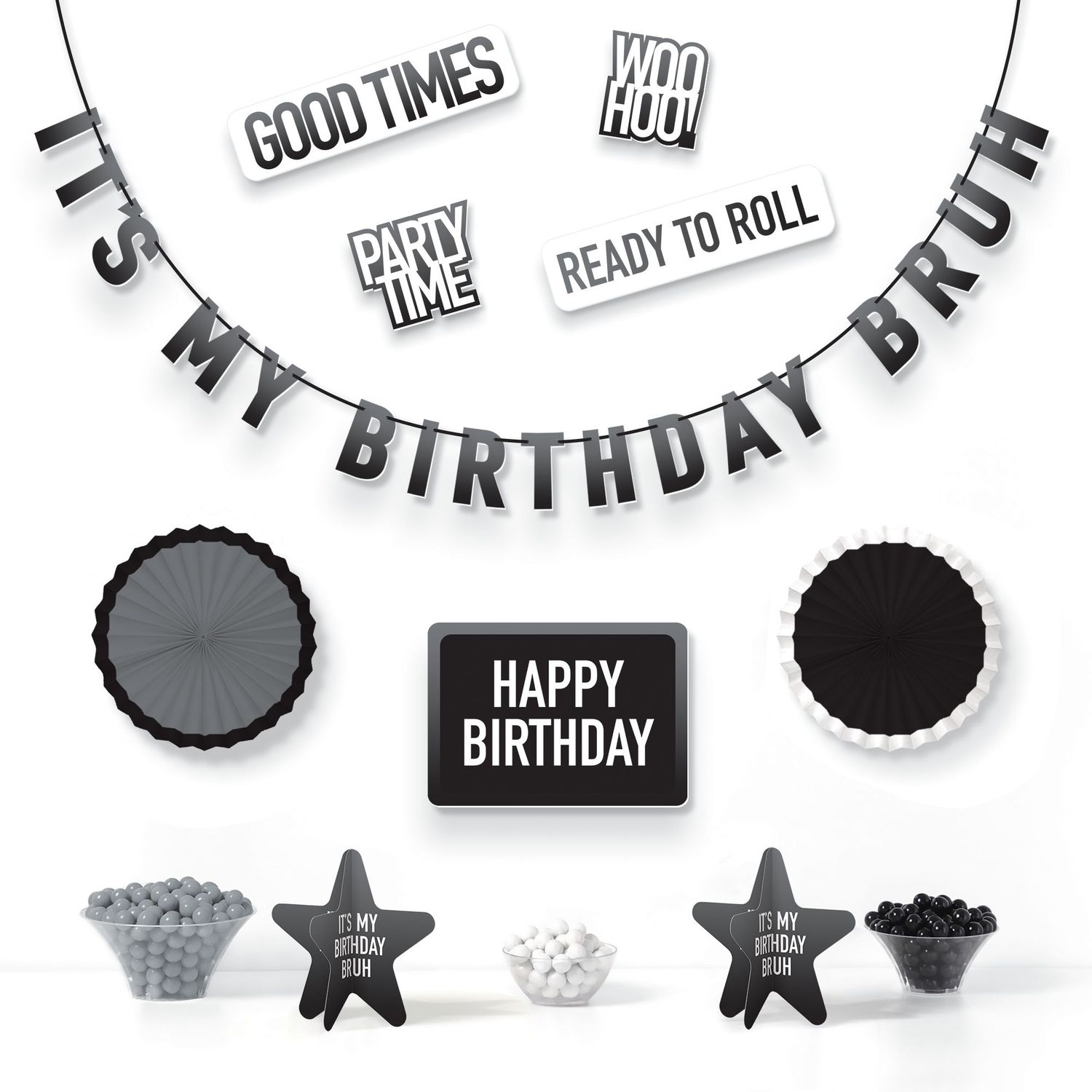 It's My Birthday Bruh Birthday Decorating Kit