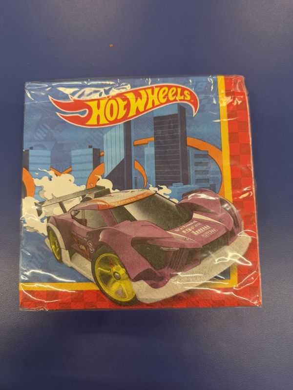 Hot Wheels Luncheon Napkins - 16 Count