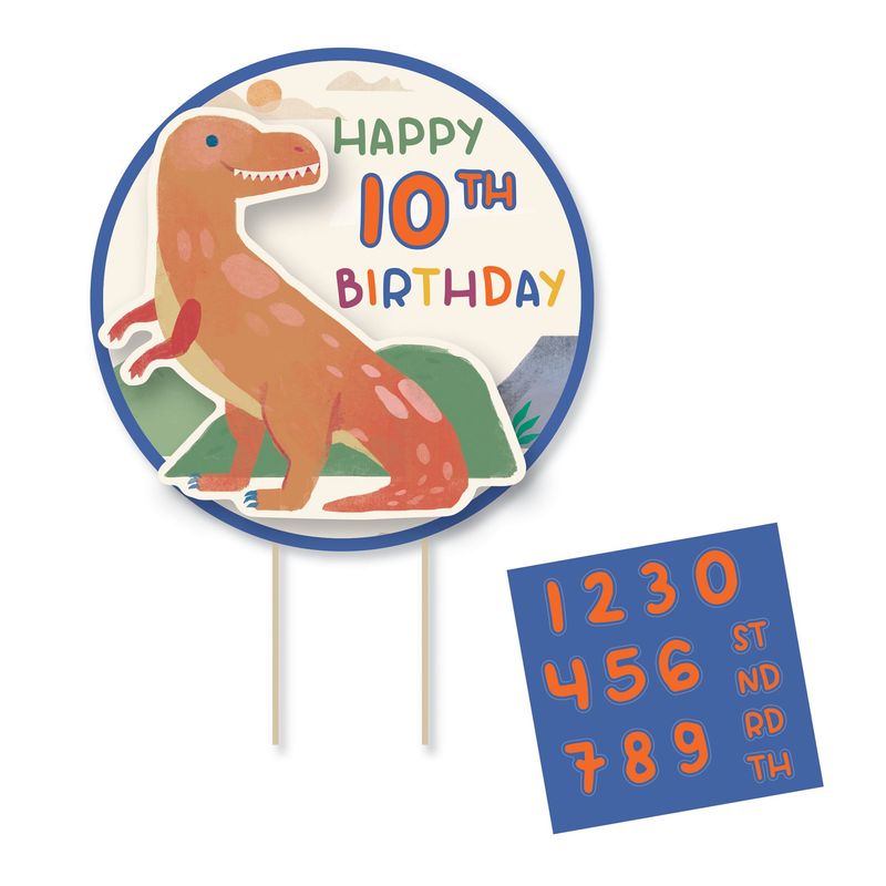 Diggin Dinos Add-An-Age Cake Topper