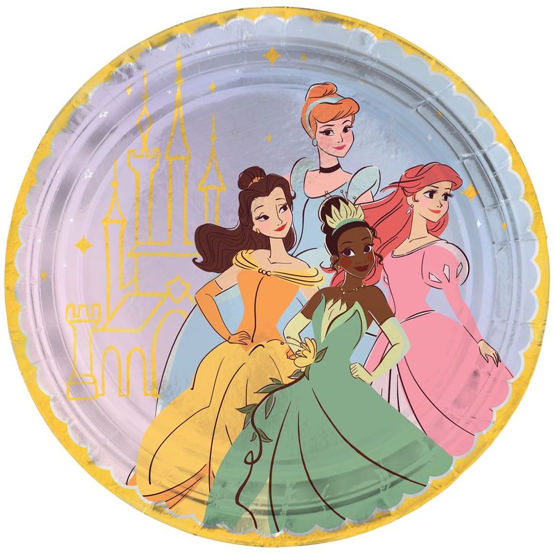 ©Disney Princesses 10.5in Round Plates - 8 Count