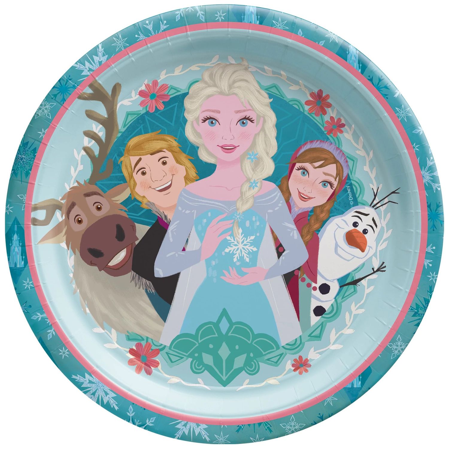 ©Disney Frozen 9in Round Plate - 8 Count