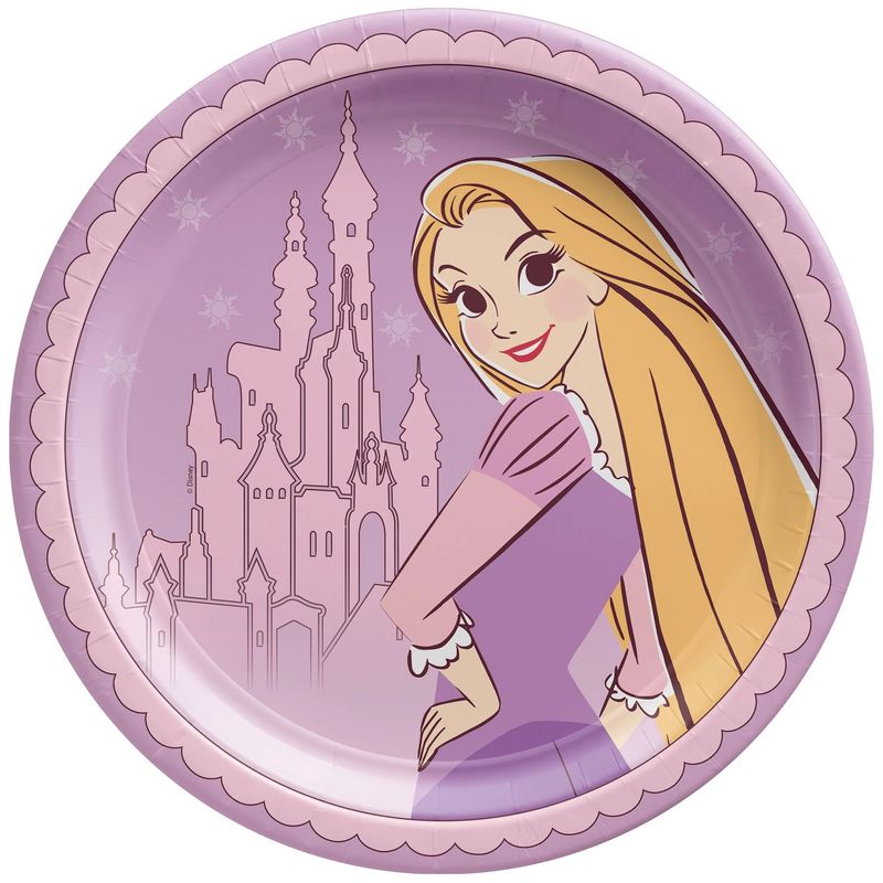 Rapunzel 9in Plates - 8 Count
