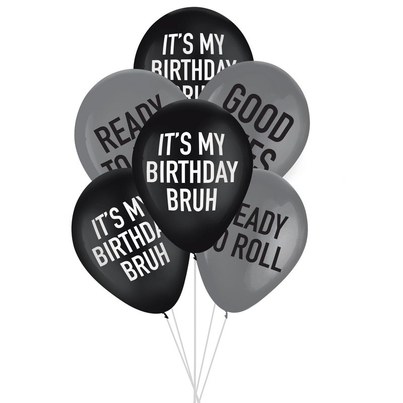 It's My Birthday Bruh Latex Balloons
