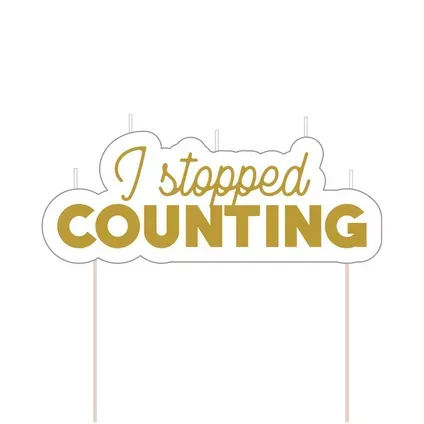 Party of The Ages "I Stopped Counting" Candle