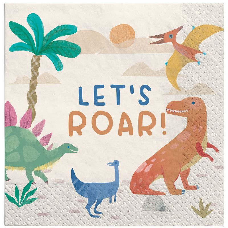 Diggin Dinos Luncheon Napkins - 16 Count