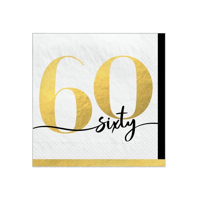 Party of The Ages Beverage Napkins - 60