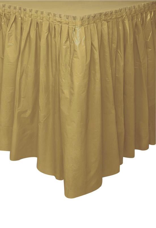 Gold Economy Table Skirt - 29in X 21ft