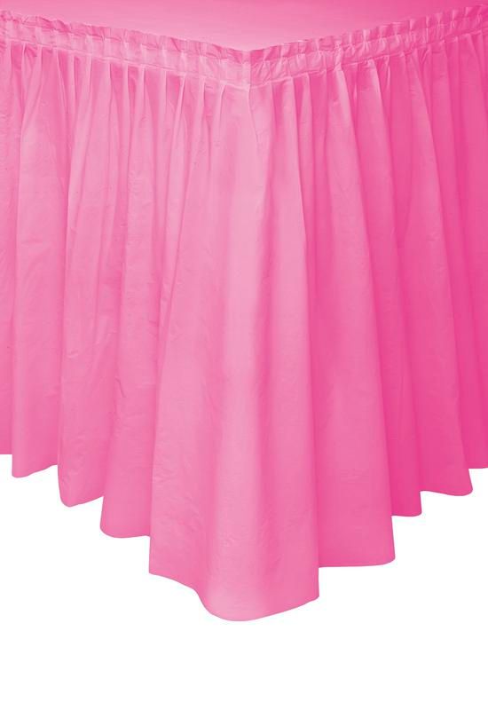Hot Pink Economy Table Skirt - 29in X 21ft
