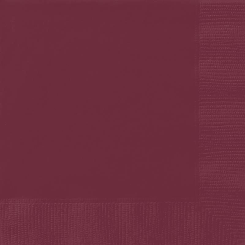 Burgundy Dinner Napkins - 40 Count