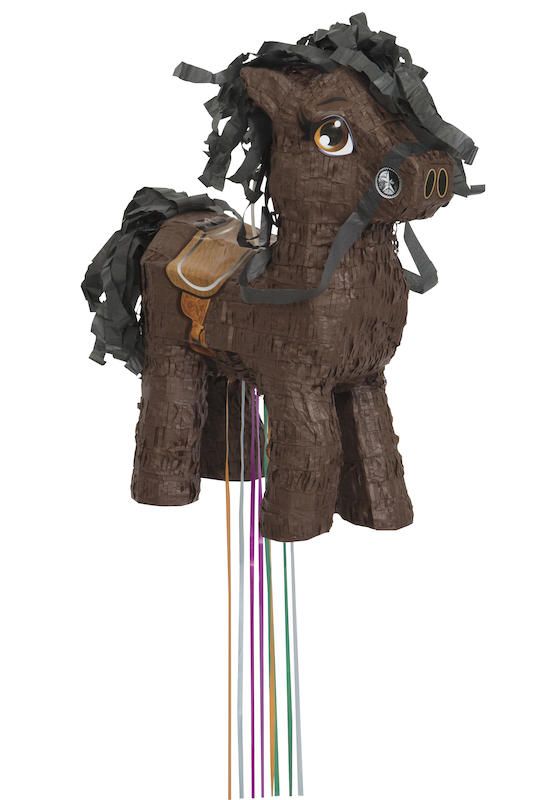 Brown Horse 3-D Shaped Pull Pinata