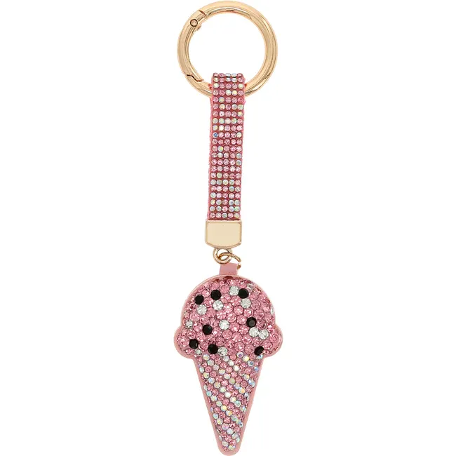 Ice Cream Gemmed Bag Charm / Key Chain