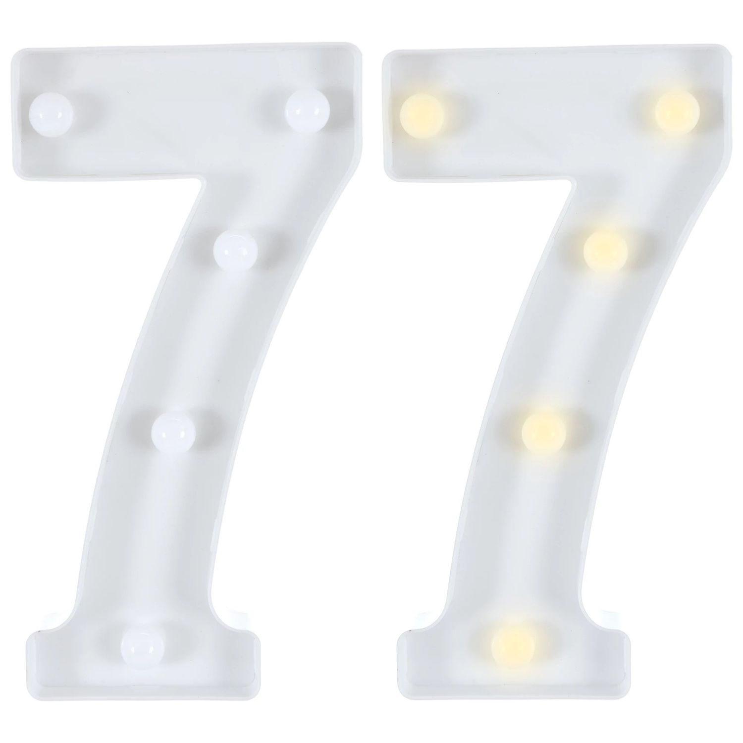 Light-Up Standing Number - 7
