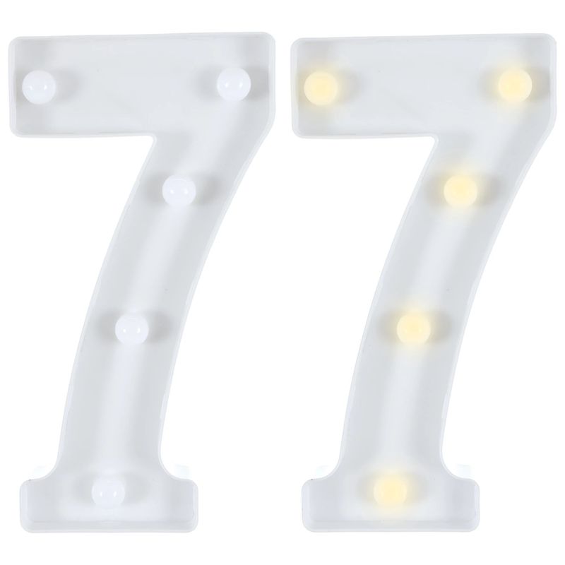 Light-Up Standing Number - 7