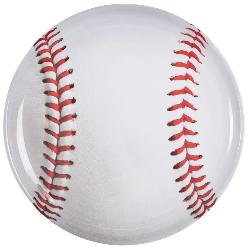 Baseball Melamine Round Platter - 13.5in