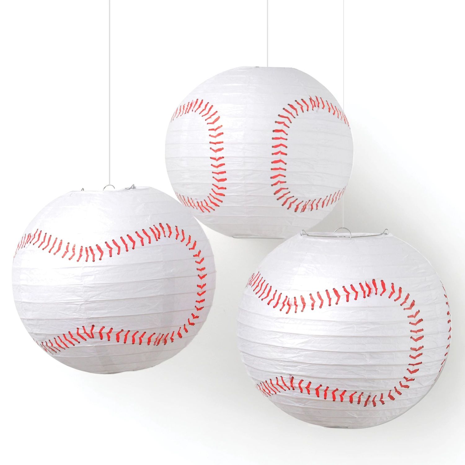 Home Run Baseball Paper Lanterns - 3 Count