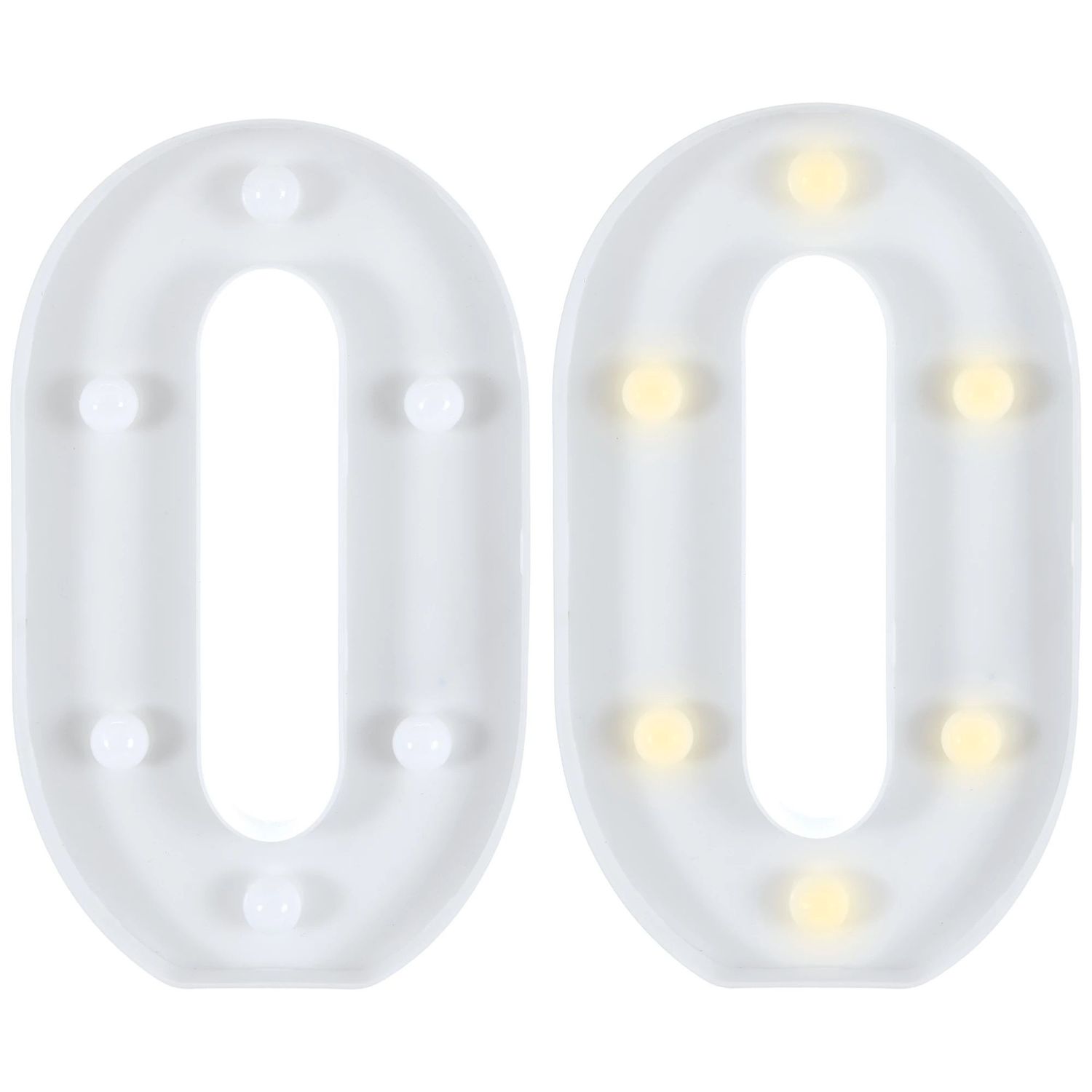 Light-Up Standing Number - 0