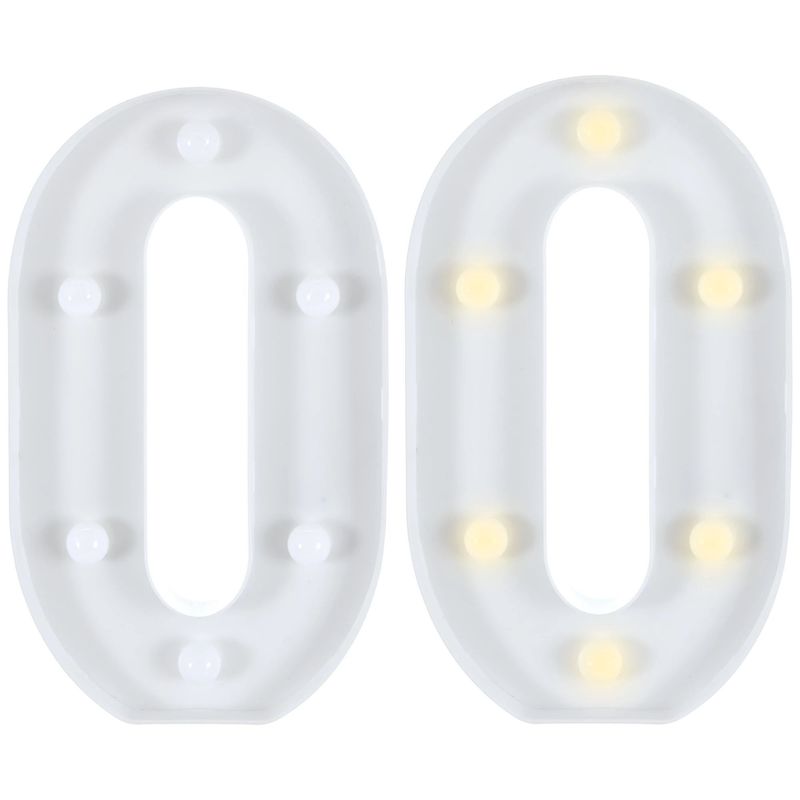 Light-Up Standing Number - 0