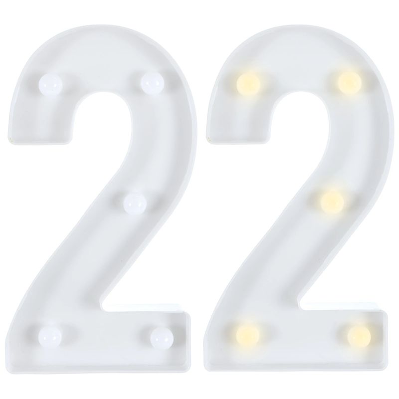 Light-Up Standing Number - 2